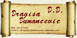 Dragiša Dumančević vizit kartica